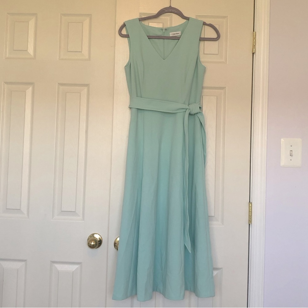 Calvin Klein Sleeveless A-line midi dress size 4